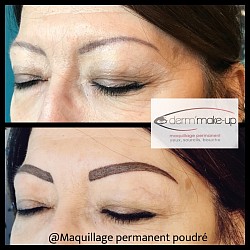 Reprise d’un ancien maquillage permanent ( effet poudré)